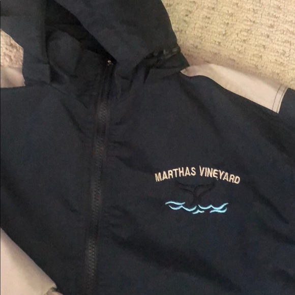 Martha vineyard Rain jacket reversible with hood - Picture 2 of 5